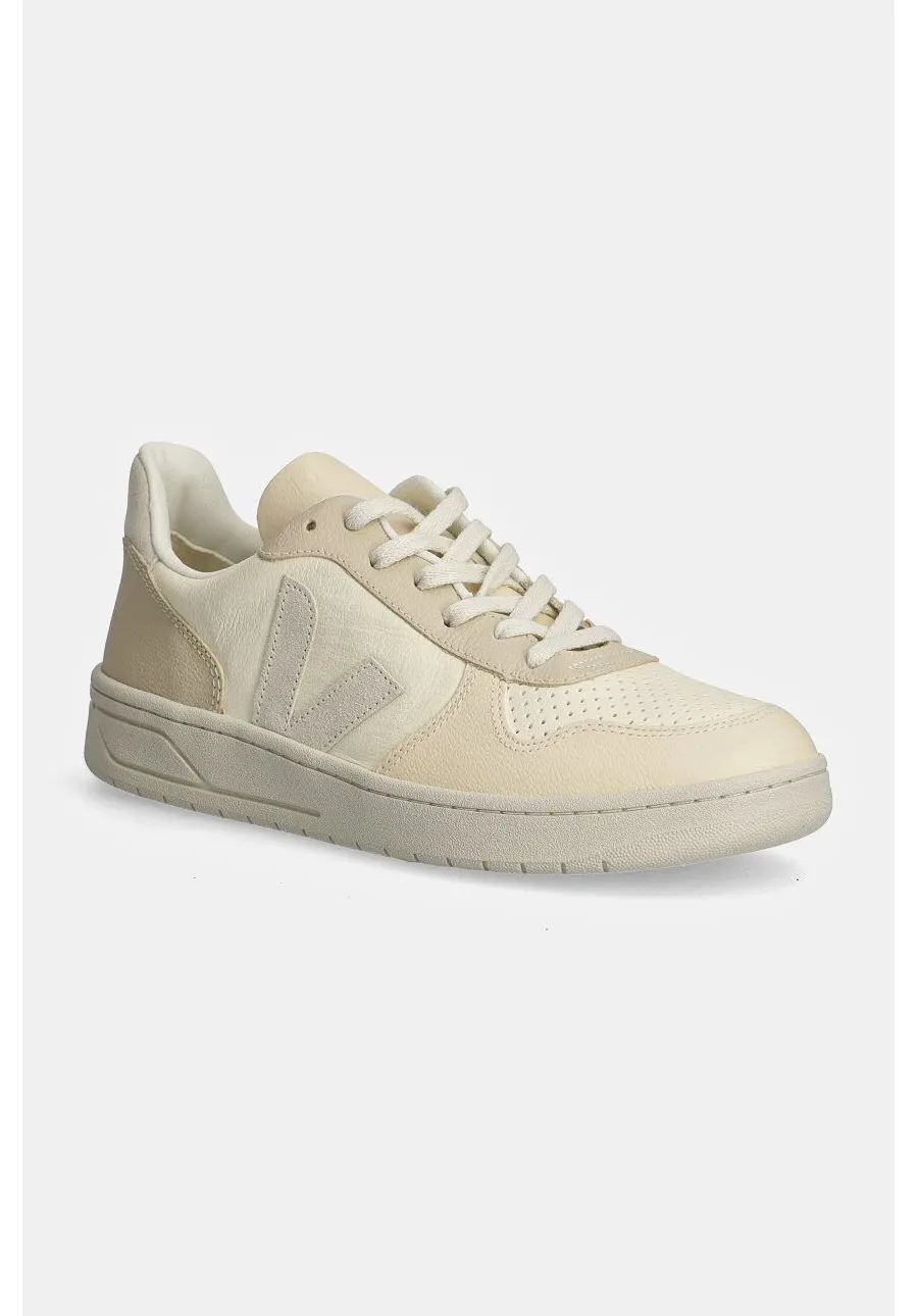 obrazek 1 Veja sneakersy skórzane V-10 kolor beżowy VX0503673B
