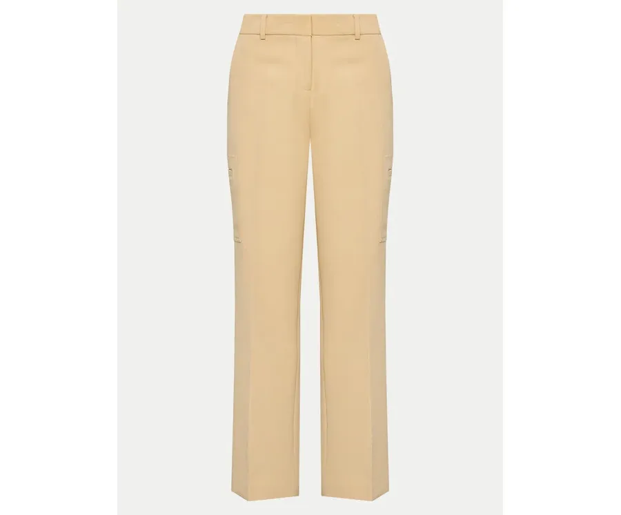 obrazek 1 DKNY Spodnie materiałowe UB4PX263 Beżowy Regular Fit