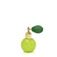 Zdjęcie Fascynujący zielony flakonik ze szkła murano