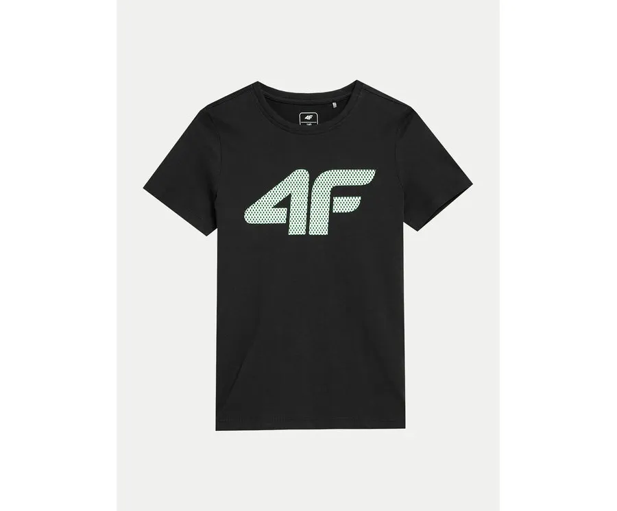 obrazek 1 4F T-Shirt 4FJWSS24TTSHM1115 Czarny Regular Fit