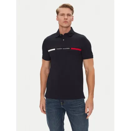 Zdjęcie Tommy Hilfiger Polo Chest Insert MW0MW38130 Granatowy Regular Fit