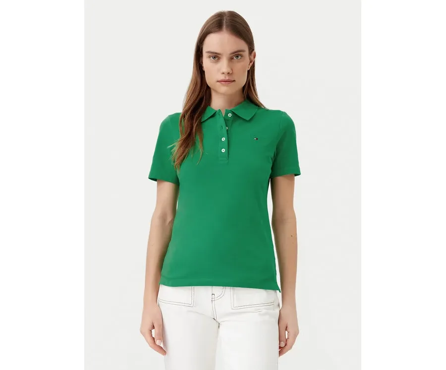 obrazek 1 Tommy Hilfiger Polo 1985 WW0WW43225 Zielony Slim Fit