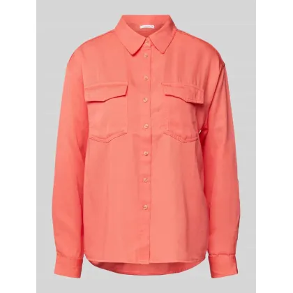 Zdjęcie Bluzka z nakładanymi kieszeniami z patką na piersi model ‘Fappel’