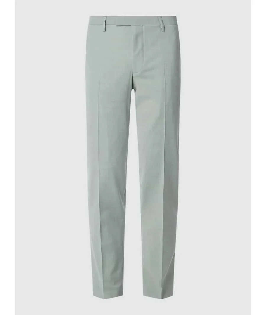 obrazek 1 Spodnie do garnituru o kroju slim fit w kant model ‘Monopoli’