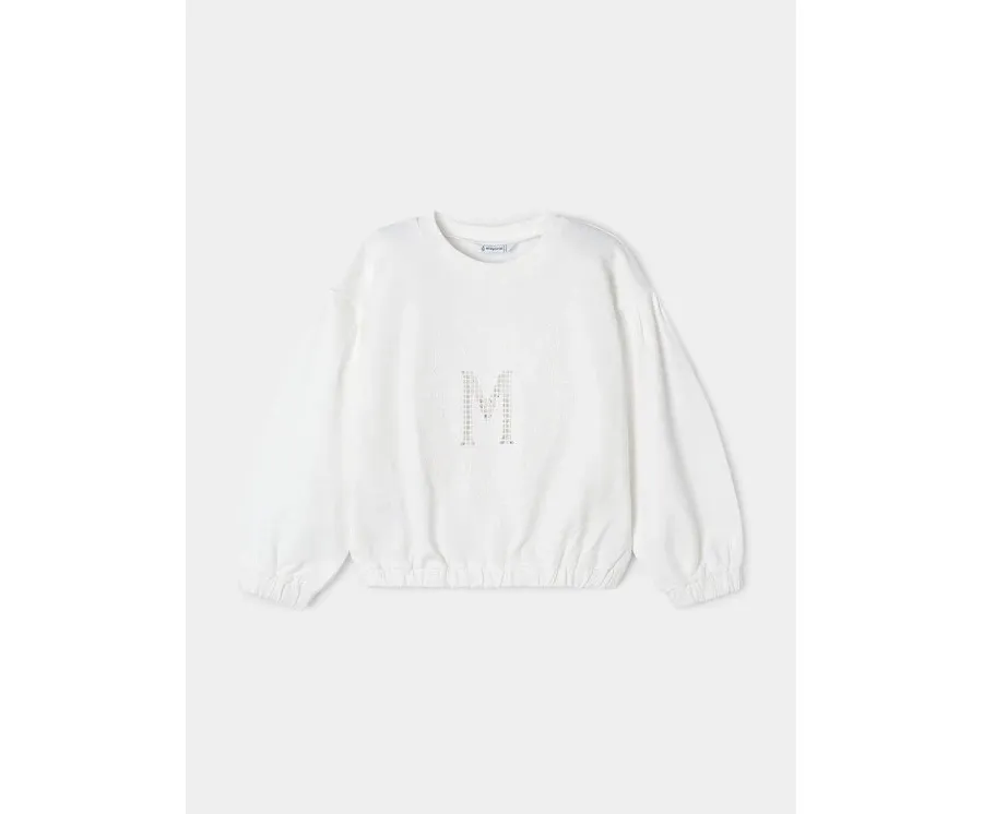 obrazek 1 Mayoral Bluza 3468 Écru Regular Fit