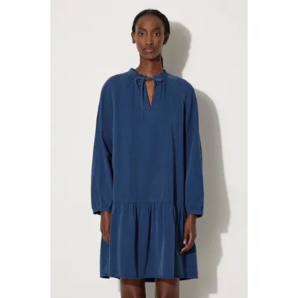 Zdjęcie A.P.C. sukienka kolor granatowy mini rozkloszowana COEYL.F05944-INDIGOWASH
