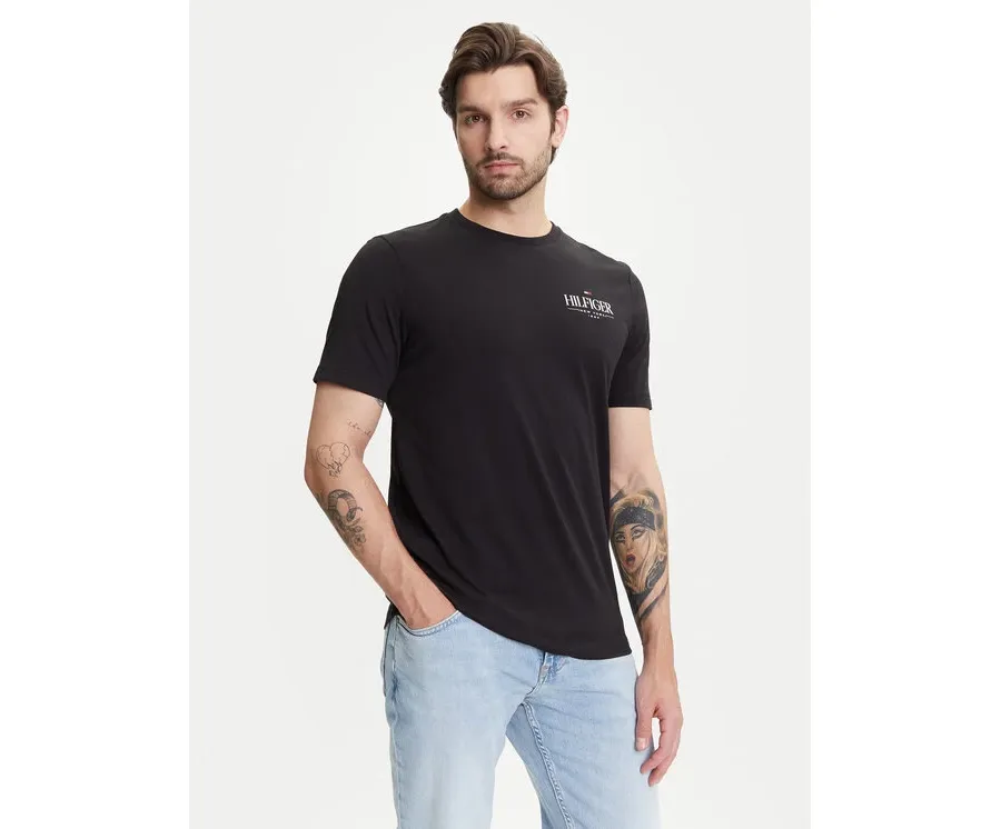 obrazek 1 Tommy Hilfiger T-Shirt Stack MW0MW39355 Czarny Regular Fit