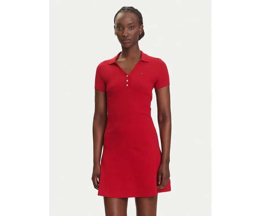 obrazek 1 Tommy Jeans Sukienka codzienna DW0DW21172 Czerwony Regular Fit