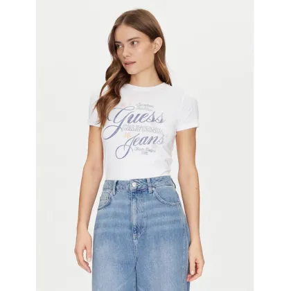 Zdjęcie Guess Jeans T-Shirt W5GI24 J1314 Biały Regular Fit