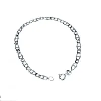 Picture A brilliant men's bracelet with a cross chain