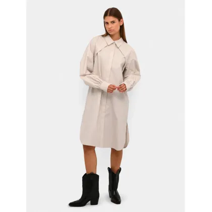 Zdjęcie Karen by Simonsen Sukienka koszulowa Madelaine 10104774 Beżowy Relaxed Fit