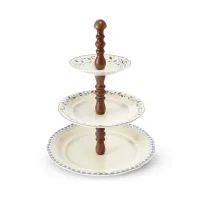 Zdjęcie Stylowa porcelanowa patera na ciasto o wyjątkowym kształcie – Leander
