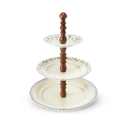 Zdjęcie Stylowa porcelanowa patera na ciasto o wyjątkowym kształcie – Leander