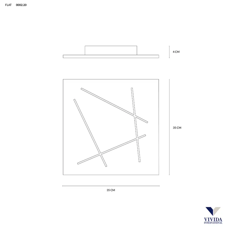 obrazek 4 Prosto z Włoch - biała lampa sufitowa, plafon Flat 35 cm