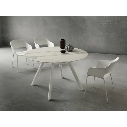 Zdjęcie Stylowy okrągły włoski stół obiadowy – La Primavera