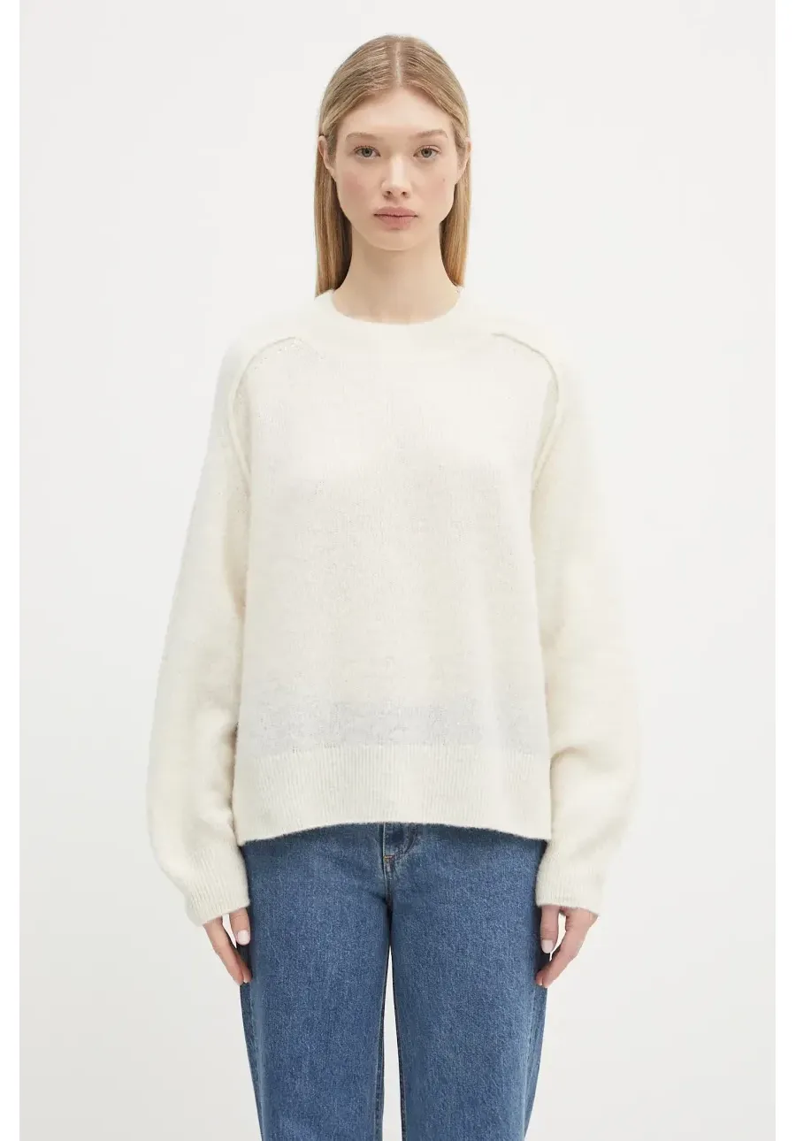 obrazek 1 A.P.C. sweter Pull Naomie damski kolor beżowy WPABE.F23283