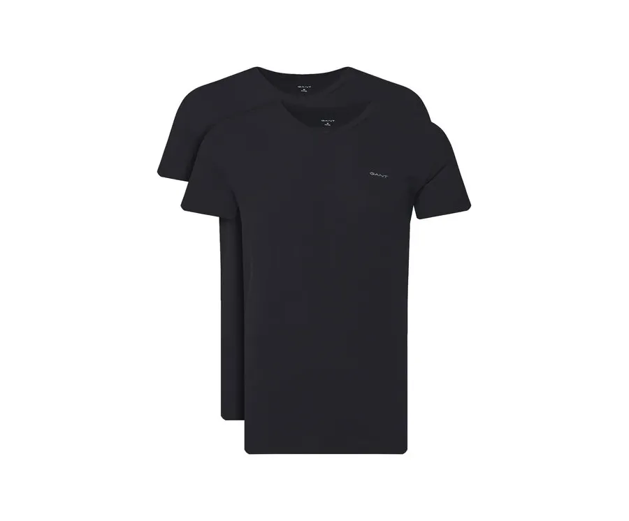 obrazek 1 Gant Komplet 2 t-shirtów 900012018 Czarny Regular Fit