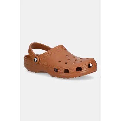 Zdjęcie Crocs klapki Classic kolor brązowy 10001.0N