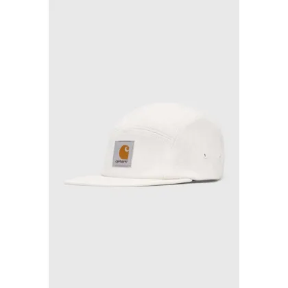 Zdjęcie Carhartt WIP czapka z daszkiem bawełniana Backley Cap kolor beżowy z aplikacją I016607.D6XX