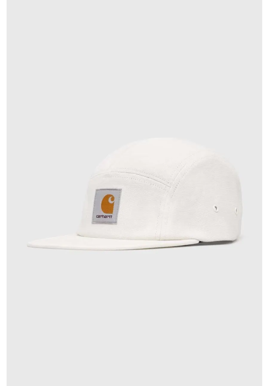 obrazek 1 Carhartt WIP czapka z daszkiem bawełniana Backley Cap kolor beżowy z aplikacją I016607.D6XX
