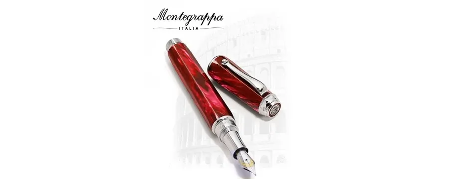 obrazek 1 Emblema Red Pióro Wieczne Celluloid Montegrappa