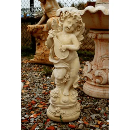 Zdjęcie Figura do ogrodu Amora z mandoliną