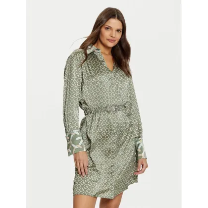 Zdjęcie Guess Sukienka koszulowa W5RK40 WF1T2 Zielony Regular Fit