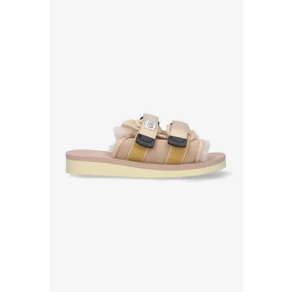 Zdjęcie Suicoke klapki damskie kolor beżowy MOTO.M2AB.BEIGE-BEIGE