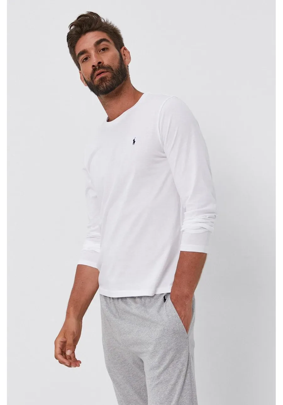 obrazek 1 Polo Ralph Lauren Longsleeve 714844759004 męski kolor biały gładki