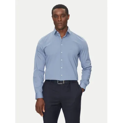 Zdjęcie Calvin Klein Koszula Poplin Stretch Slim Shirt K10K108229 Niebieski Slim Fit