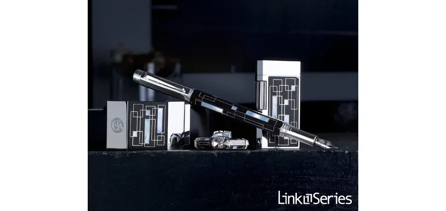 picture 2  Varius Link 1 Series lighter - mother-of-pearl - ebony (limited collection)