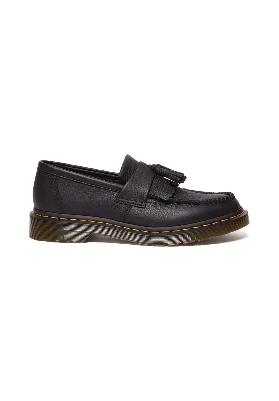 obrazek 1 Dr. Martens mokasyny skórzane Adrian damskie kolor czarny na płaskim obcasie DM22760001