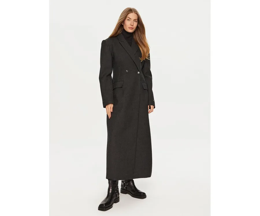 obrazek 1 Herskind Płaszcz wełniany Ultra De Lux 5379174 Szary Regular Fit
