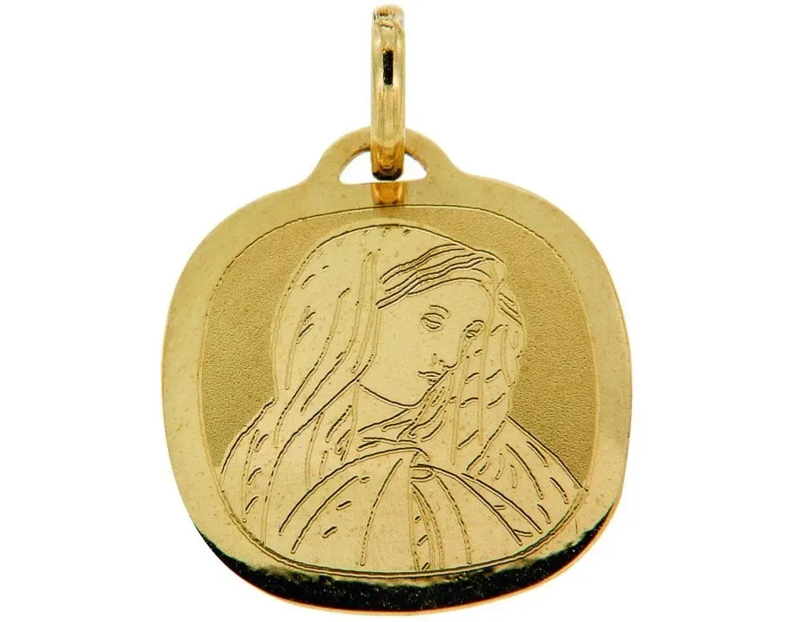 obrazek 1 Prestiżowy medalik z wizerunkiem Maryjnym 15x15mm