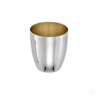 Picture Silver kiddush cup with a modern shape - Zaramella Argenti