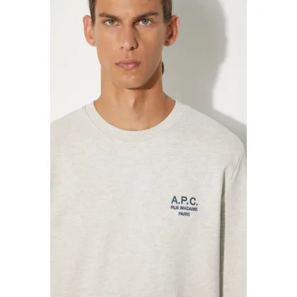Zdjęcie A.P.C. bluza bawełniana Sweat Rider męska kolor szary gładka COEZD.H27699-MARINE