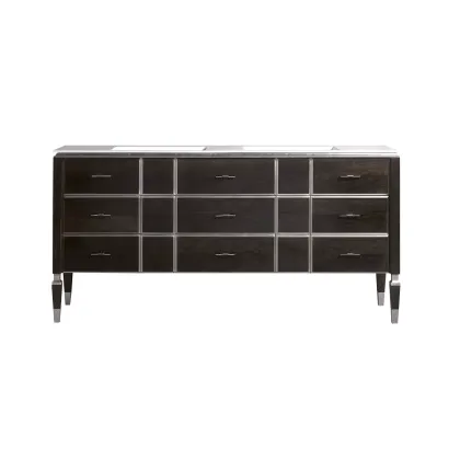 Picture Ebony, silver - elite LAUREN bathroom cabinet - Collecion Alexandra