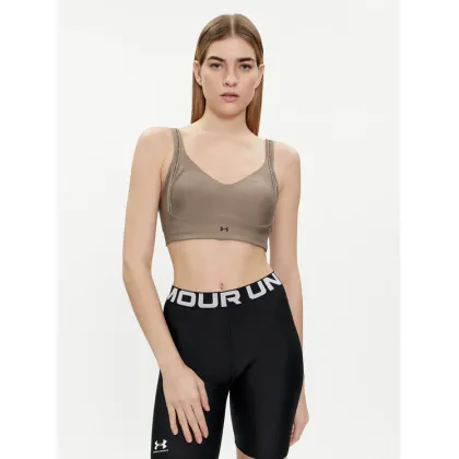 Zdjęcie Under Armour Biustonosz sportowy Ua Infinity Low Strappy Bra 1384128-200 Szary Fitted Fit
