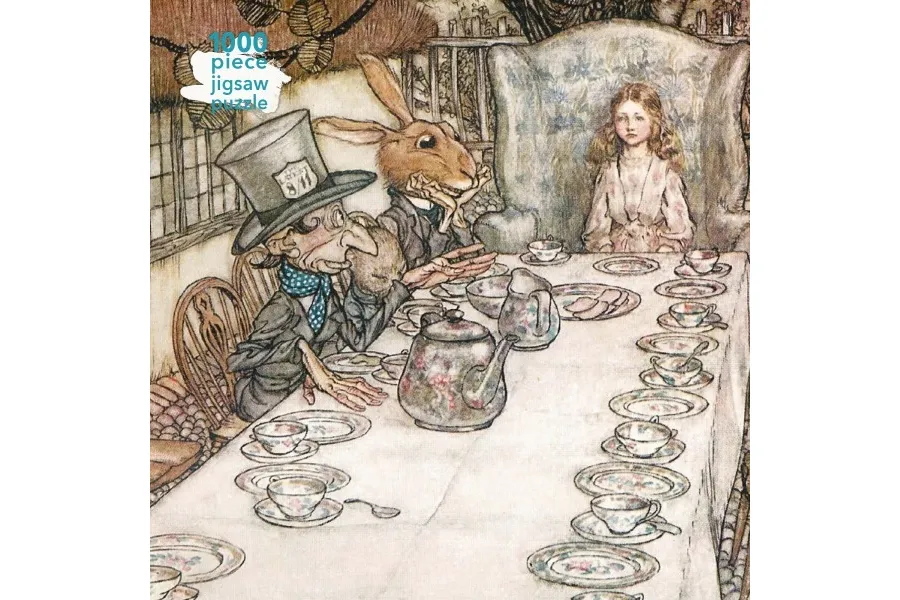 obrazek 1 Puzzle dla dorosłych Arthur Rackham: Alicja w Krainie Czarów: Spotkanie przy herbacie - Flame Tree Publishing