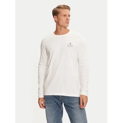 Zdjęcie Tommy Hilfiger Longsleeve MW0MW36501 Biały Regular Fit