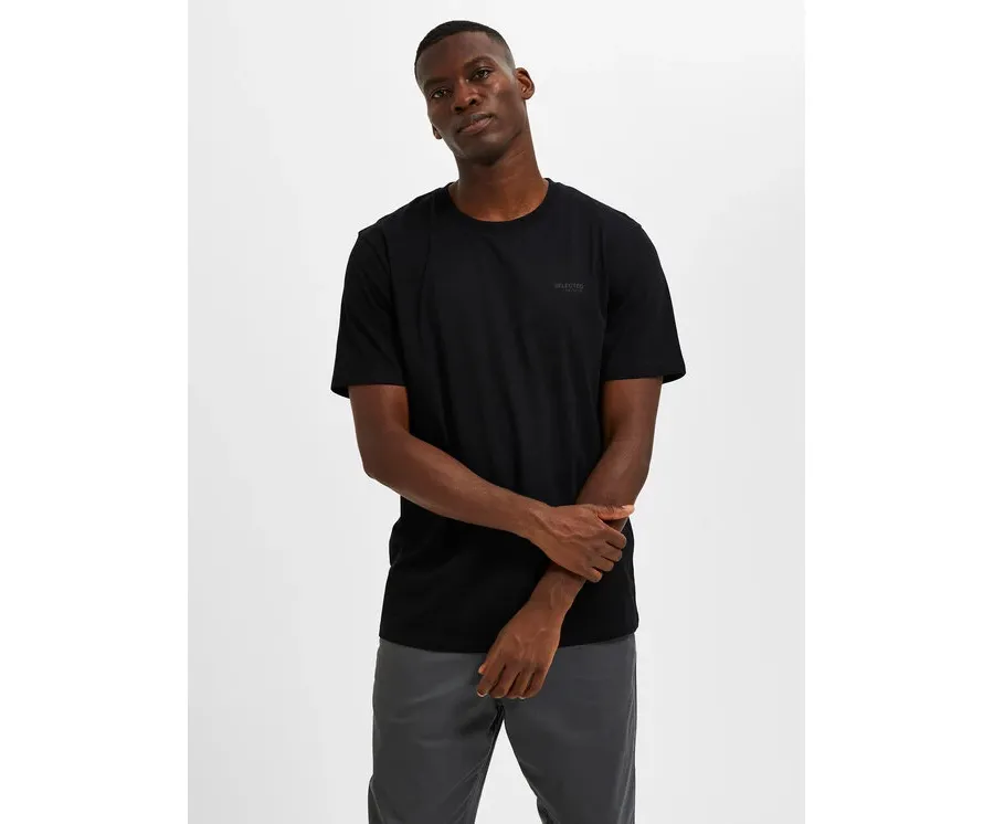 obrazek 1 Selected Homme T-Shirt Aspen 16087858 Czarny Regular Fit