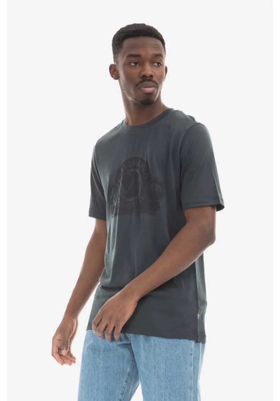 obrazek 1 Fjallraven t-shirt wełniany Abisko Wool Classic kolor zielony z nadrukiem F84117.555-555