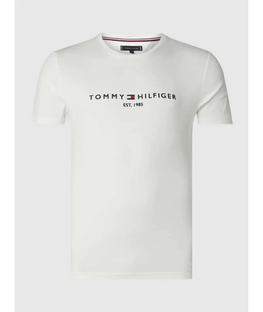 obrazek 1 Tommy Hilfiger T-Shirt Core Logo Tee MW0MW11465 Biały Regular Fit