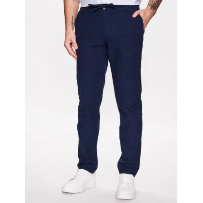 Zdjęcie Lindbergh Spodnie materiałowe 30-008003 Niebieski Tapered Fit