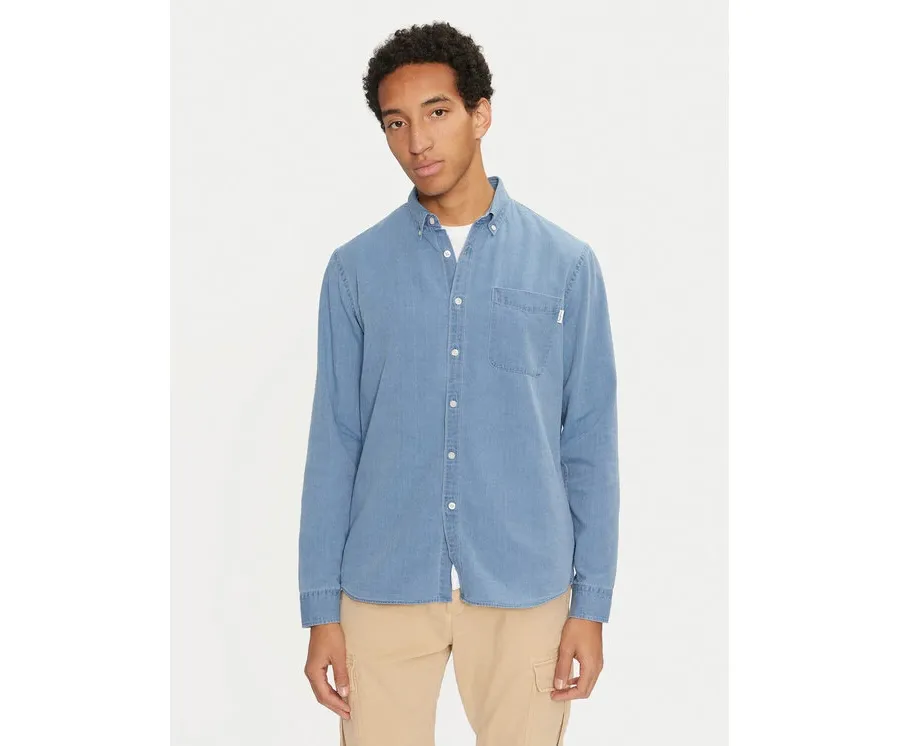 obrazek 1 Pepe Jeans Koszula jeansowa Maison PM308712 Niebieski Regular Fit