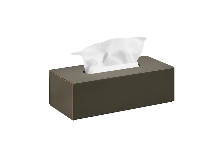 obrazek 1 Wyjątkowe pudełko na chusteczki 25x12xH8 cm w kolorze oliwki