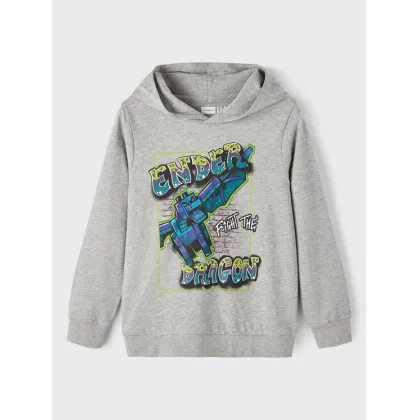 Zdjęcie NAME IT Bluza MINECRAFT 13219920 Szary Regular Fit
