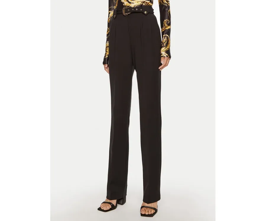 obrazek 1 Versace Jeans Couture Spodnie materiałowe 77HAA117 Czarny Straight Fit