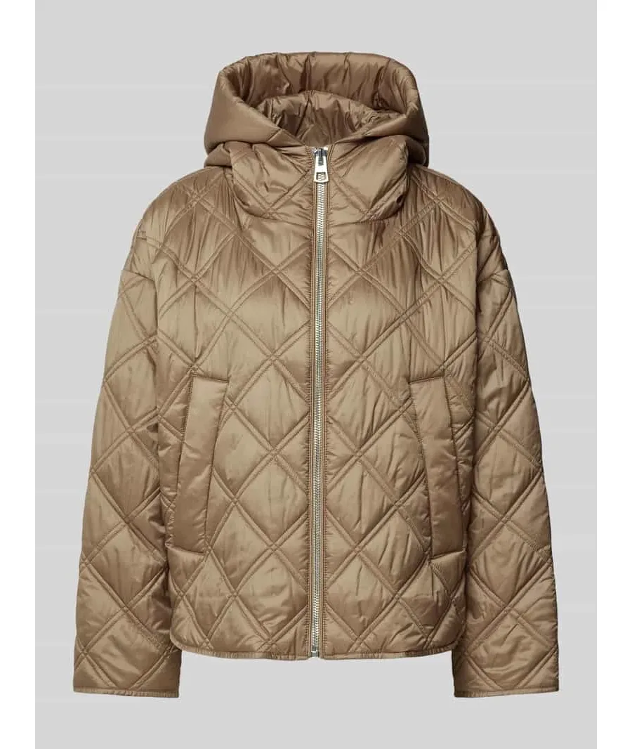 obrazek 1 Kurtka pikowana o kroju relaxed fit w stylu peleryny