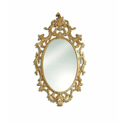 Zdjęcie Stylowe antyczne owalne lustro